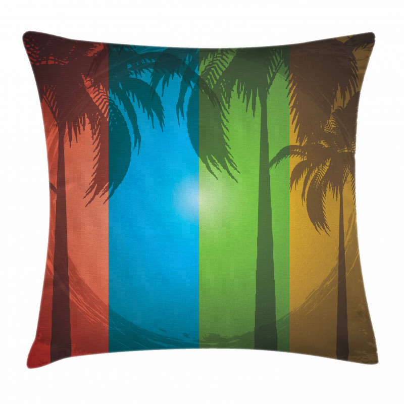 Palm Trees Bohemian Pillow Cover