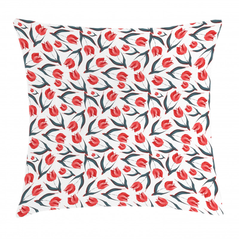 Vintage Inspired Tulips Pillow Cover