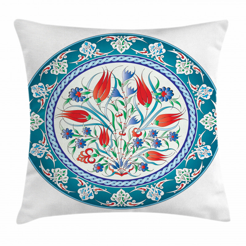 Turkish Tulip Floral Art Pillow Cover