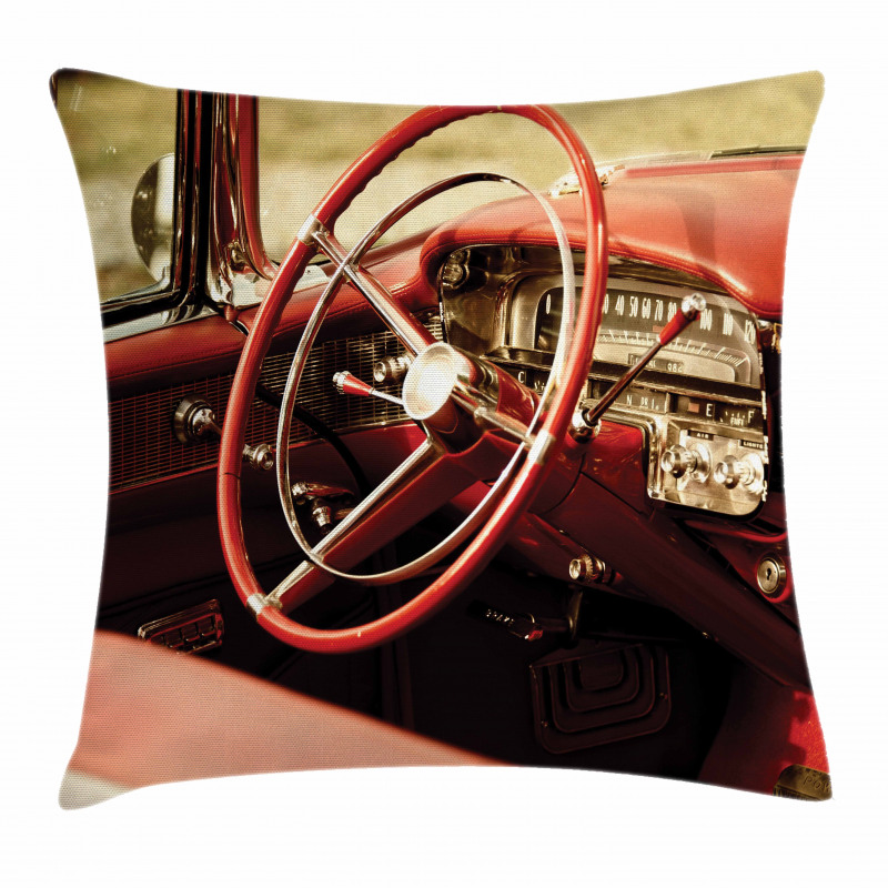 Antique Classic Car Pillow Cover