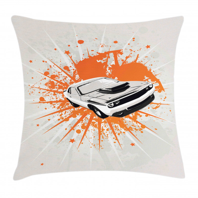 Classic Sports Car Pillow Cover