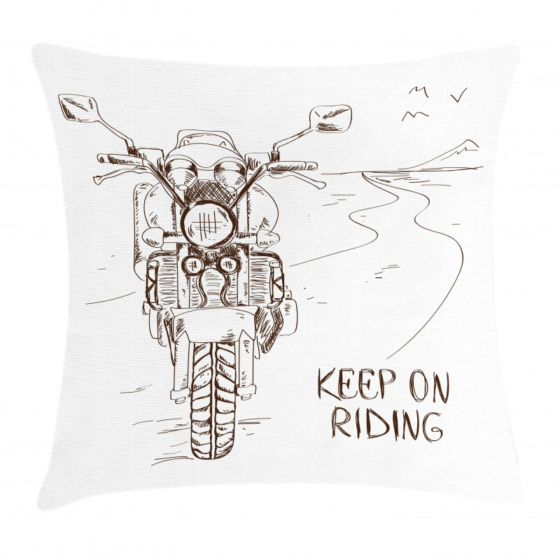 Keep on Riding Pillow Cover