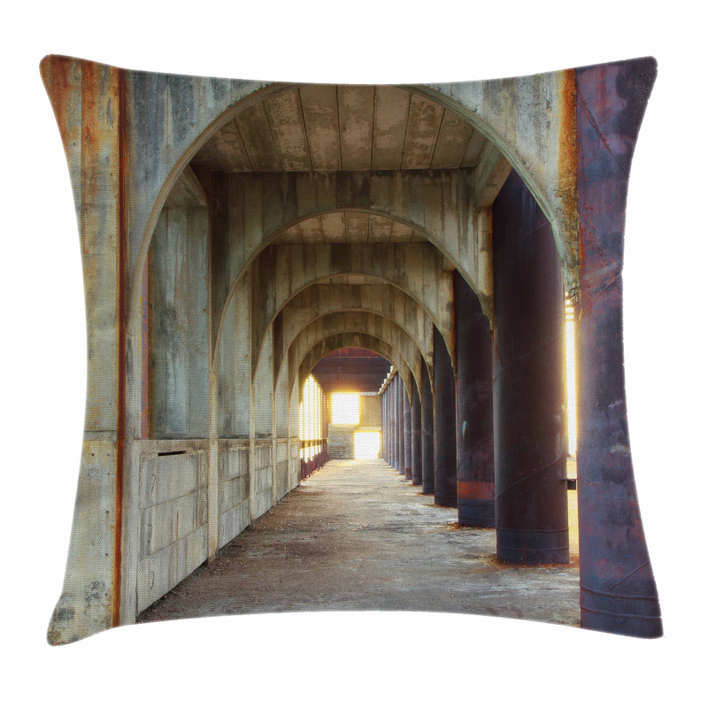 Corridor Concrete Rustic Pillow Cover