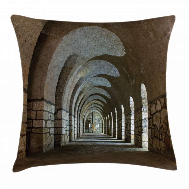 Corridor in Fortress Pillow Cover