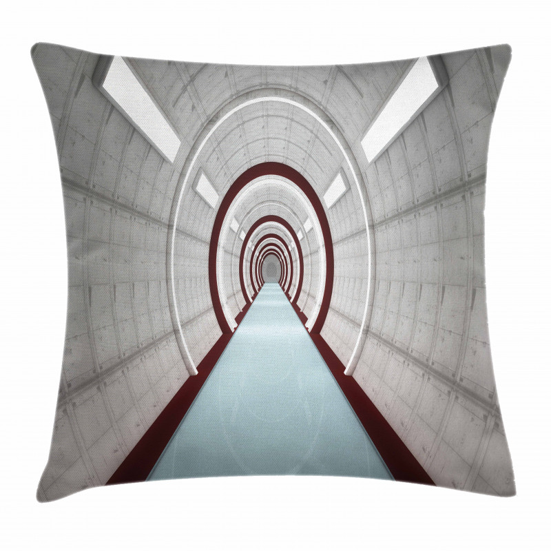 Futuristic Corridor Pillow Cover