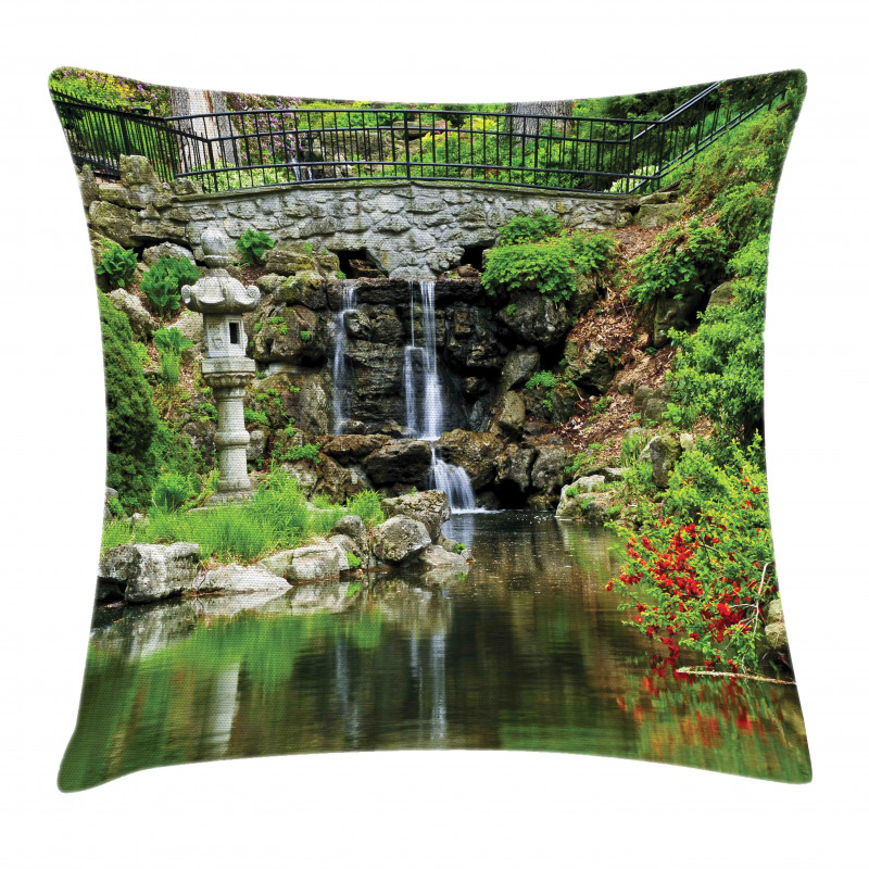 Waterfall Garden Pillow Cover