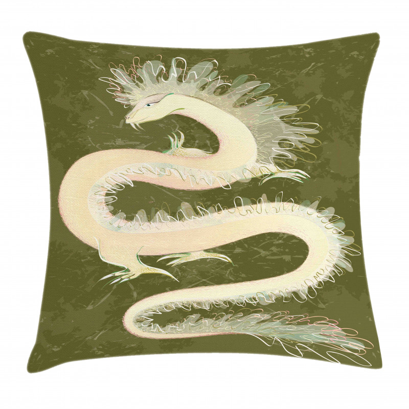 Chinese Dragon Eastern Pillow Cover