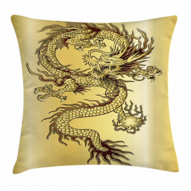 Chinese Eastern Myth Pillow Cover