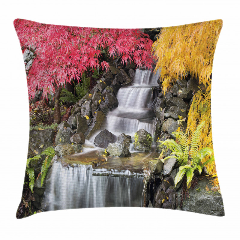 Tropical Fall Flowers Pillow Cover