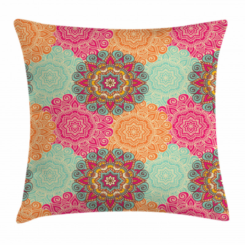 Antique Tribal Mandala Pillow Cover