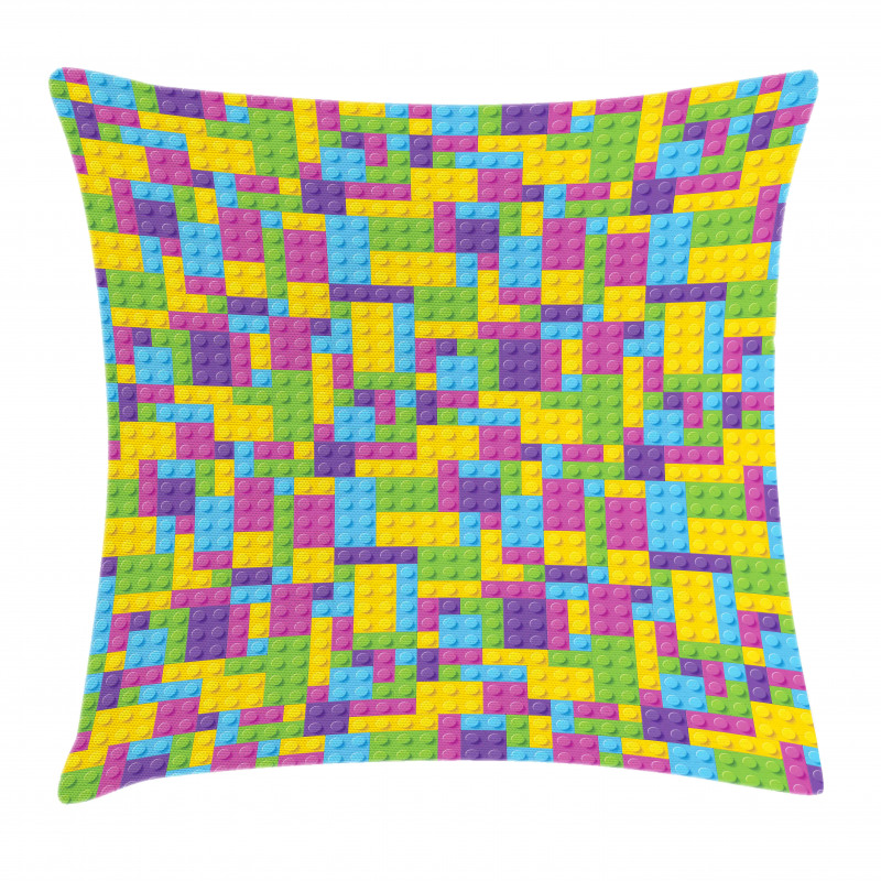 Colorful Blocks Game Cube Pillow Cover