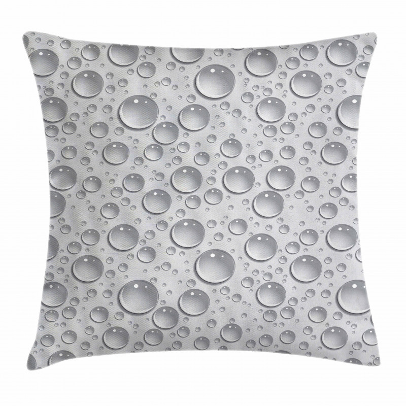 Waterdrops Monochrome Pillow Cover