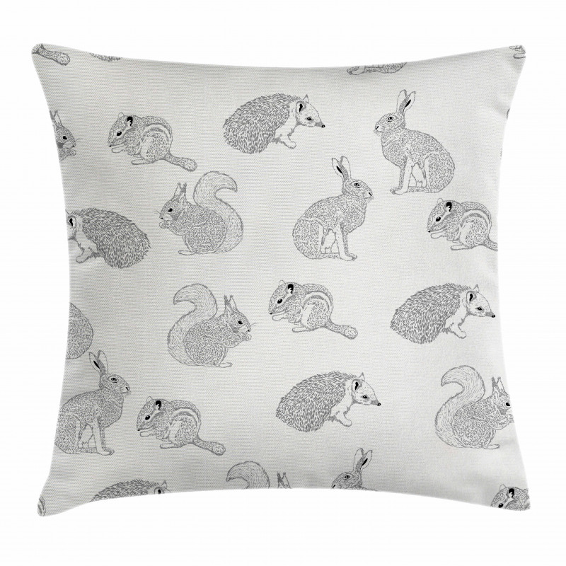 Birds and Floral Patterns Pillow Cover