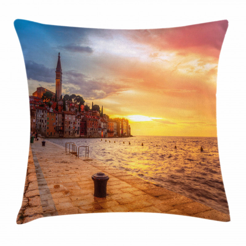 Sunset Seashore Coast Pillow Cover