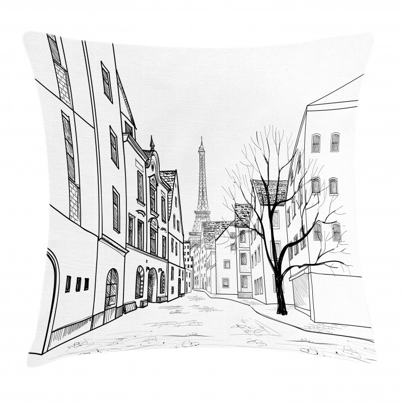 Paris Street Art Pillow Cover