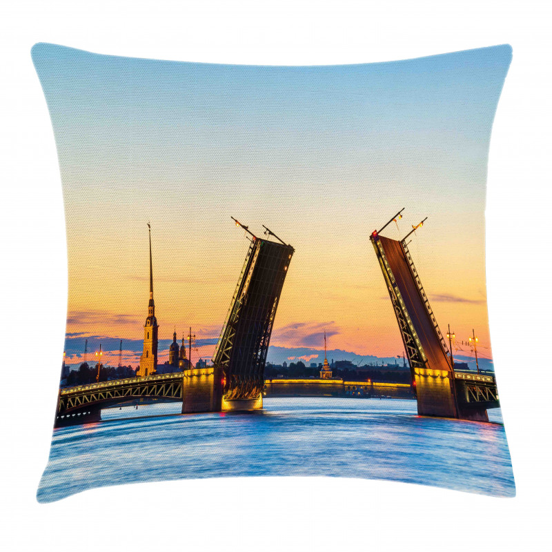 Bridge Seascape Sunset Pillow Cover