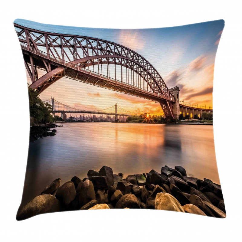 Sunset Evening View Pillow Cover