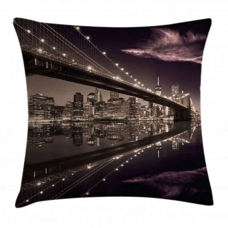 USA America Skyline Pillow Cover