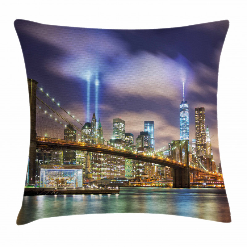 Manhattan Skyline USA Pillow Cover