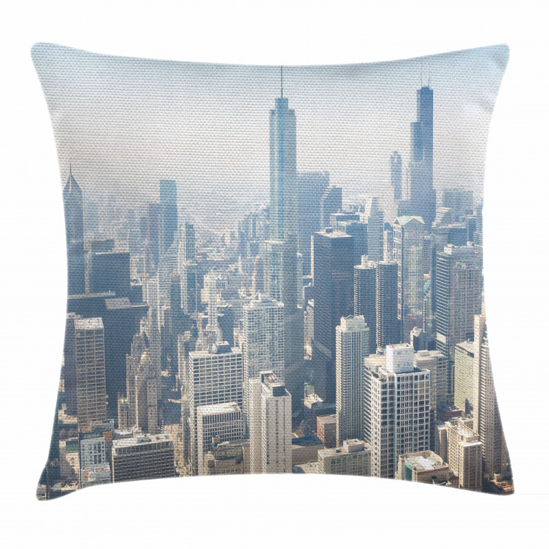 Chicago Aerial View Pillow Cover