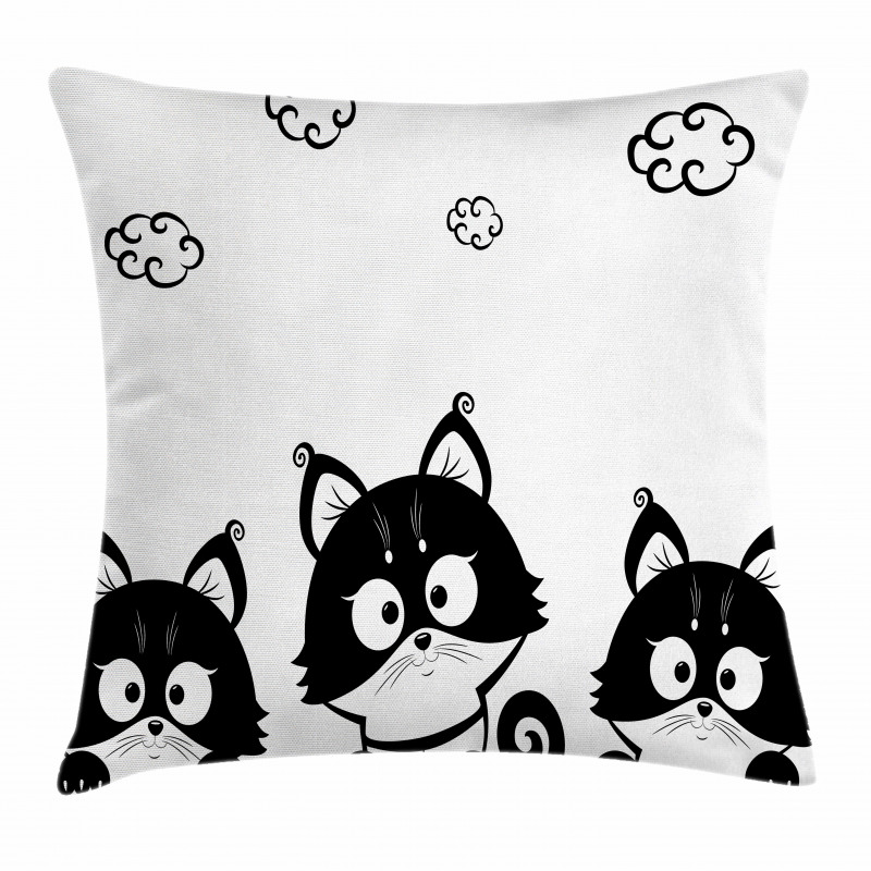 3 Kittens Pillow Cover