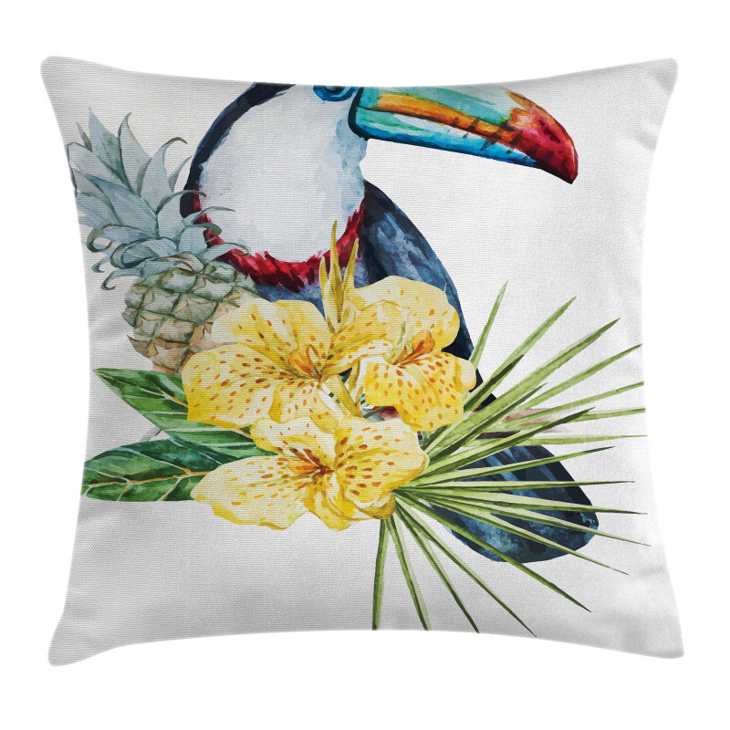 Toucan Bird Exotic Pillow Cover