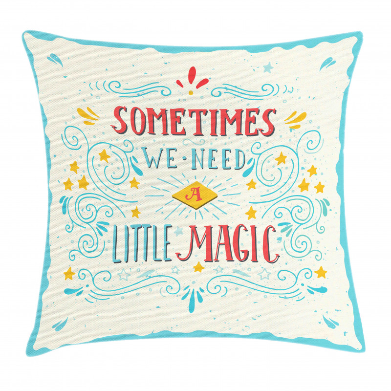 Magic Words Art Pillow Cover