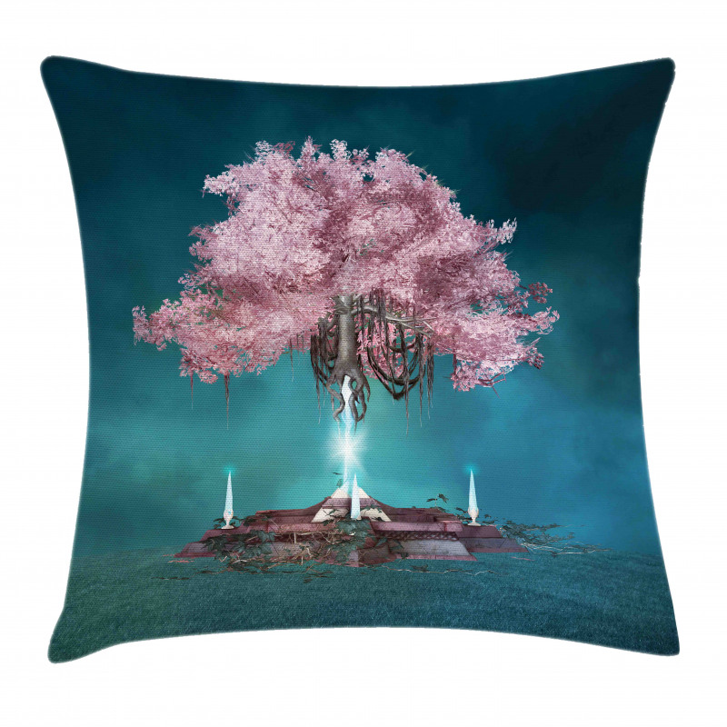 Pink Blossom Art Pillow Cover