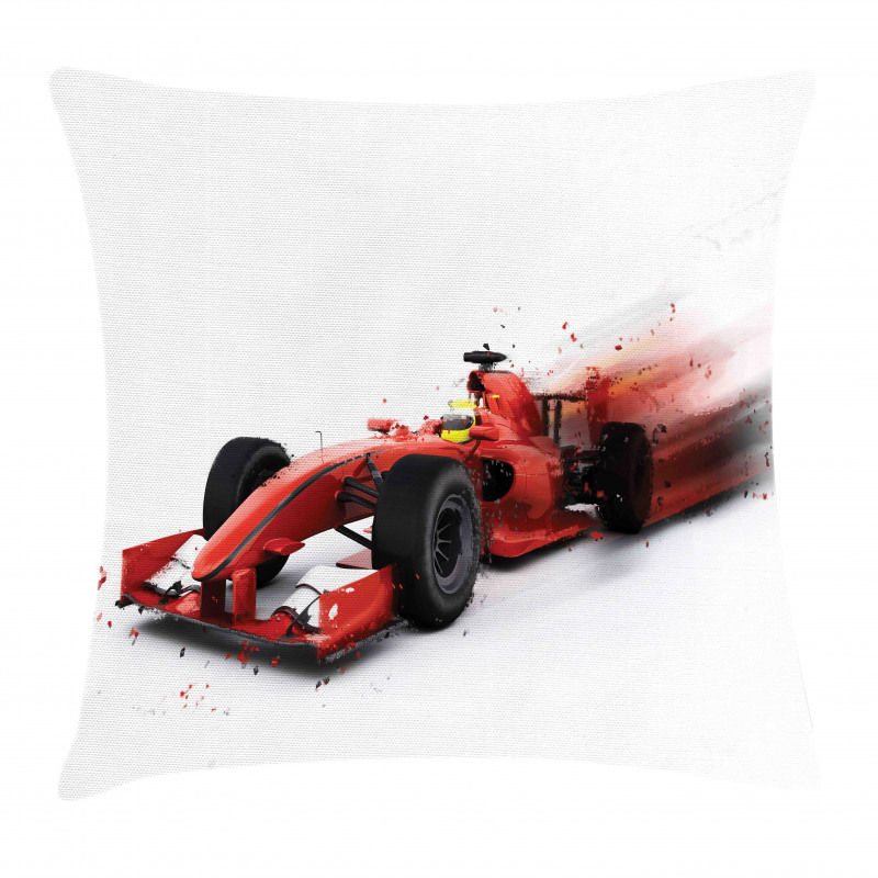 Formula Auto Racing Design Pillow Cover