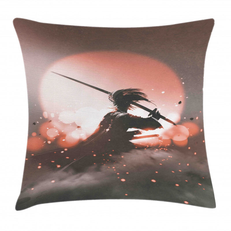 Samurai Japan Pillow Cover