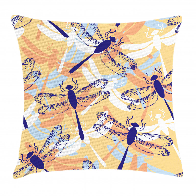 Dragonfly Pattern Boho Pillow Cover