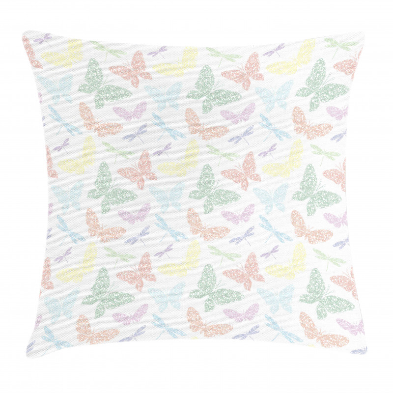 Butterfly Dragonfly Pillow Cover