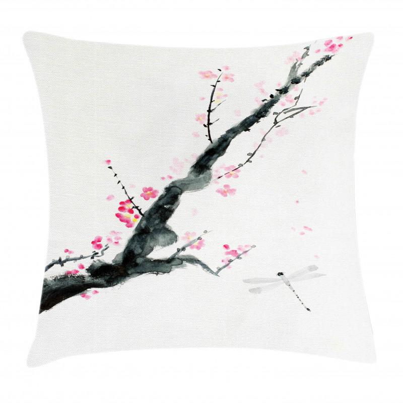 Cherry Sakura Tree Pillow Cover