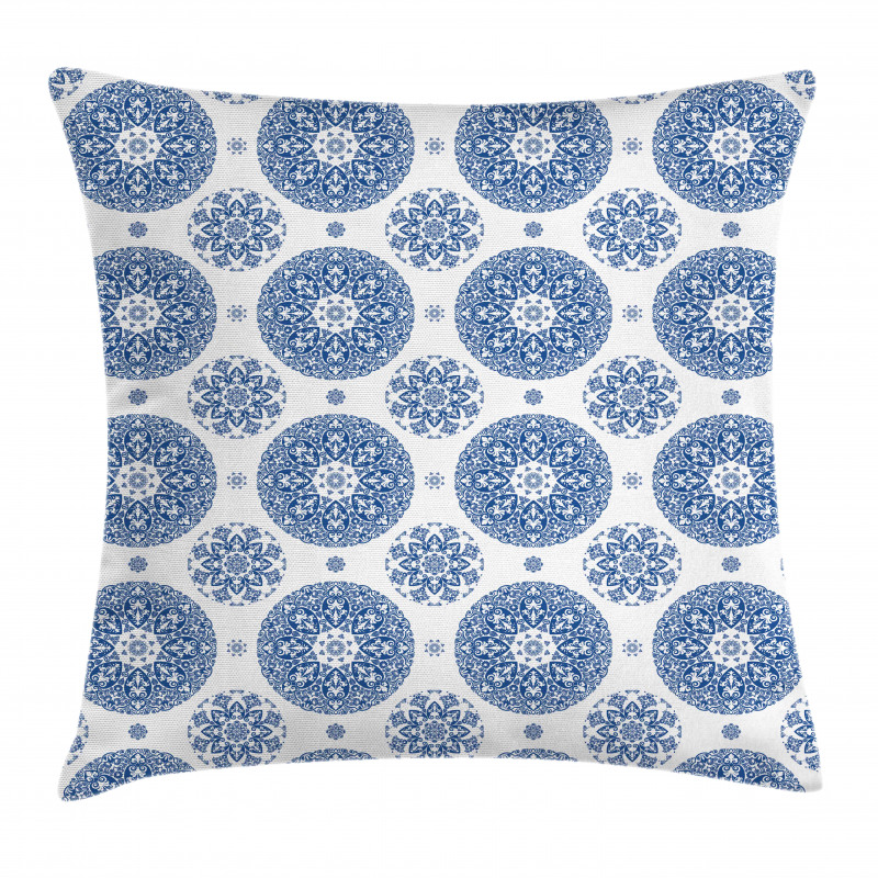Vintage French Blue Pillow Cover