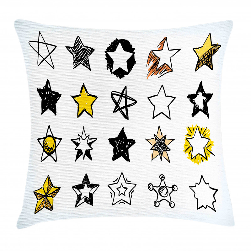 Punk Shapes and Designs Pillow Cover
