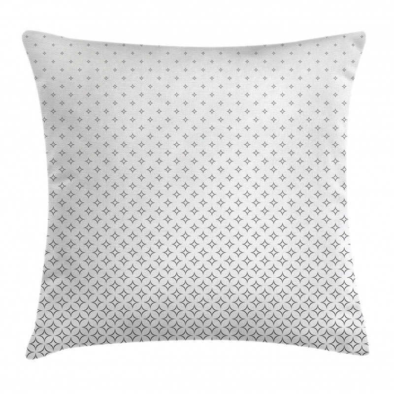 Black Abstract Stars Pillow Cover