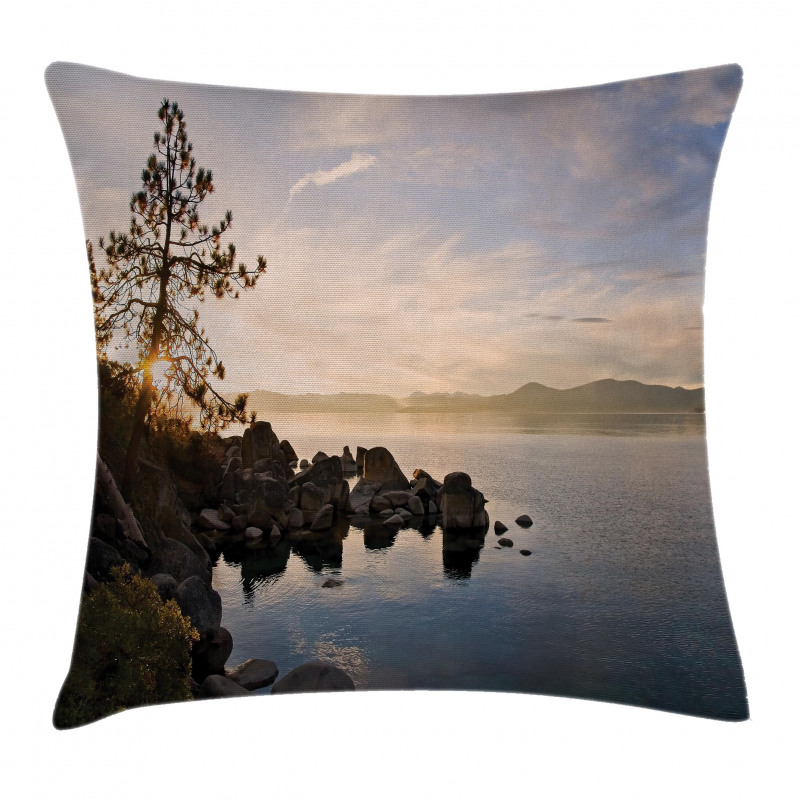 Lake Tahoe at Sunset Pillow Cover