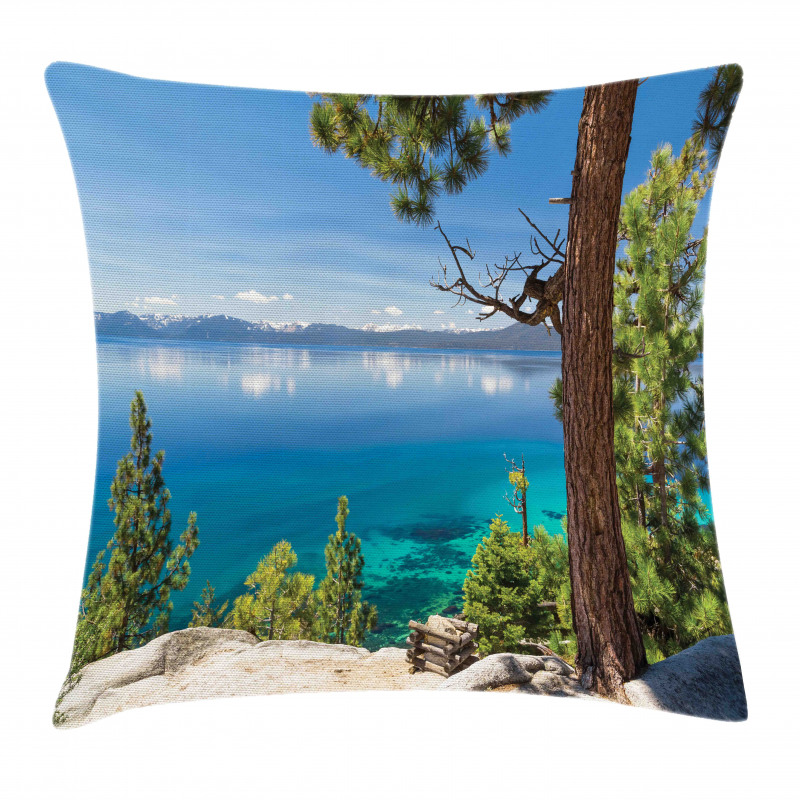 East Shore of Lake Pillow Cover