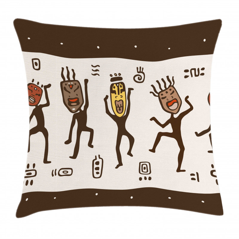 Cartoon Primitive Native Pillow Cover