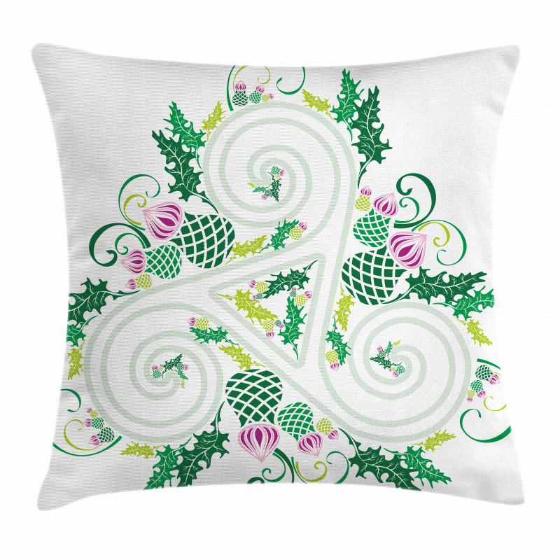 Celtic Curved Lines Art Pillow Cover