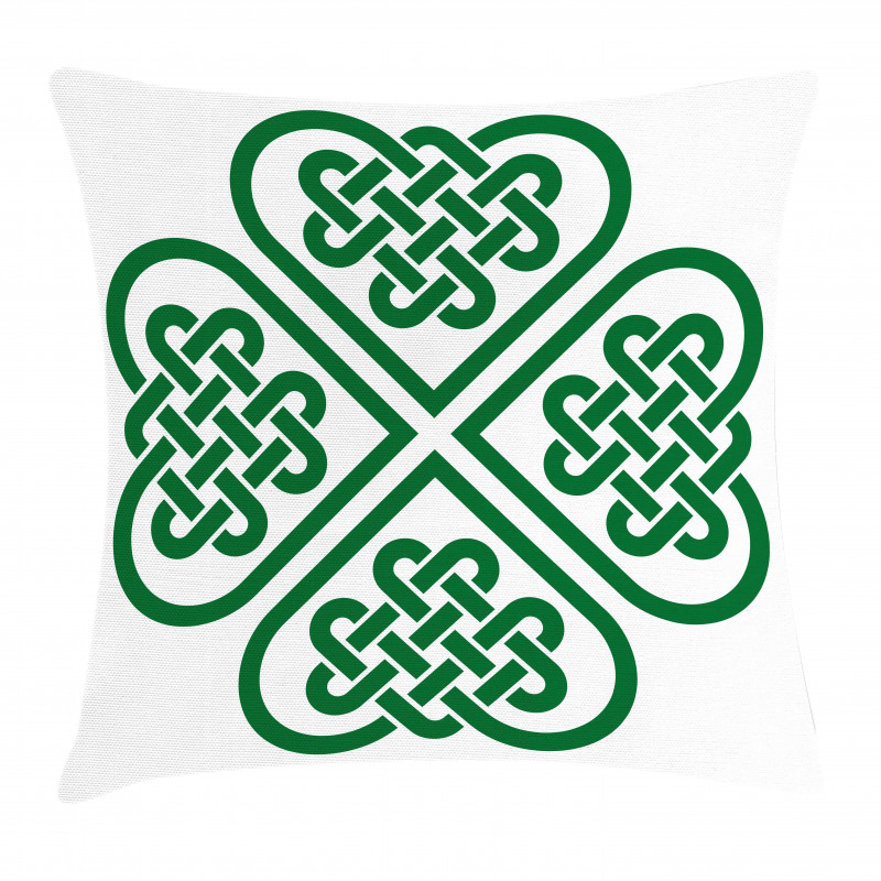 Monochrome Clover Art Pillow Cover