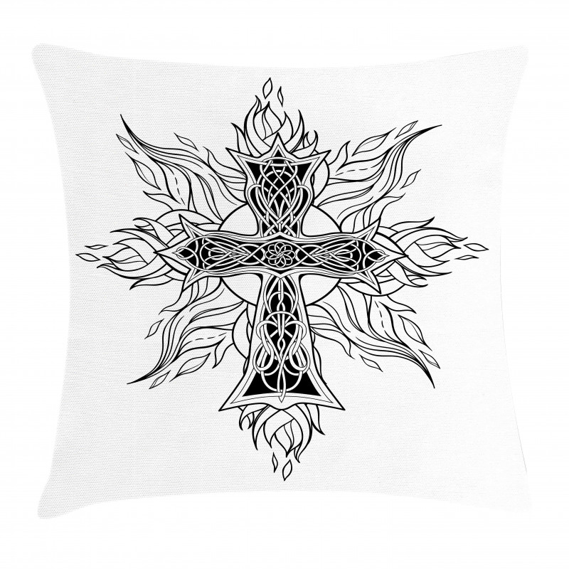 Gothic Flames Shape Pillow Cover