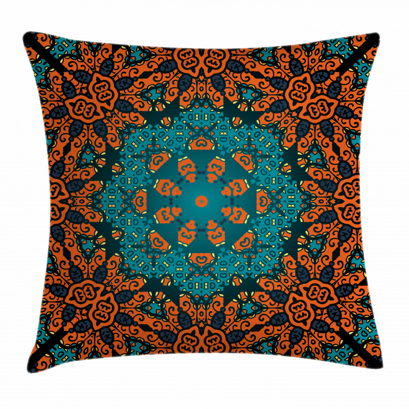 Floral Boho Hippie Pillow Cover
