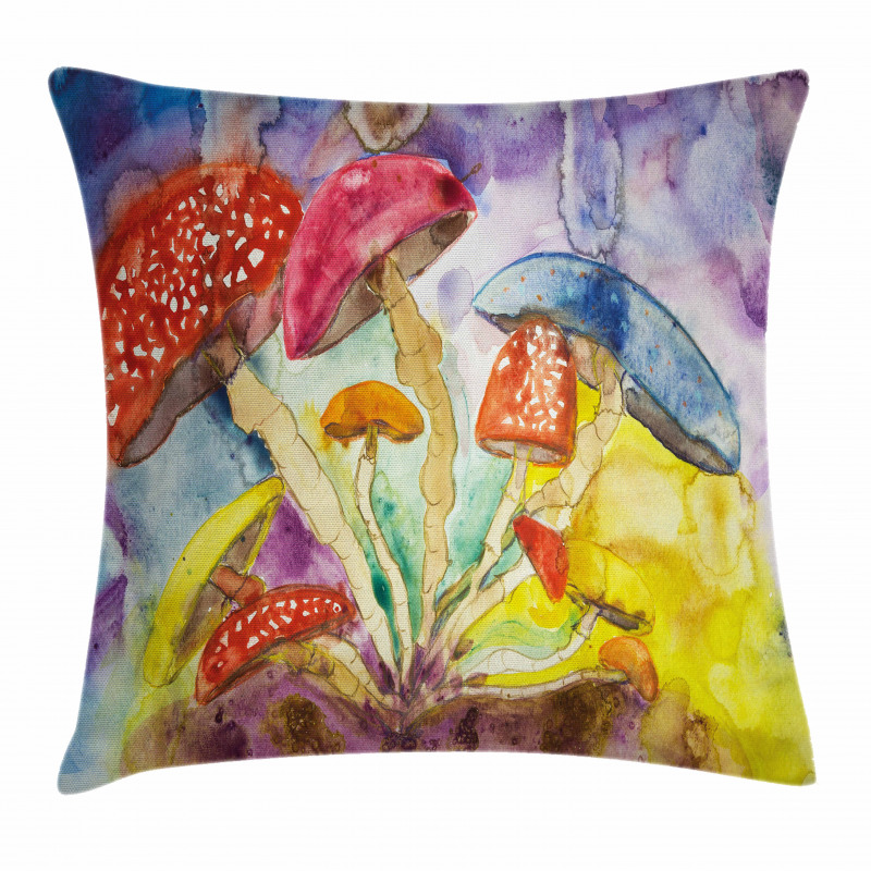 Watercolor Forest Pillow Cover