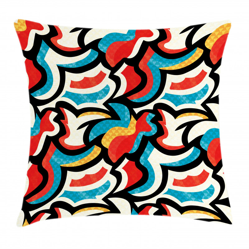 Retro Modern Urban Pillow Cover