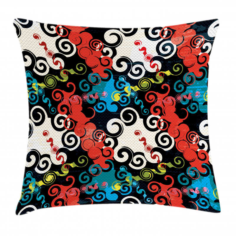 Grunge Street Art Pillow Cover