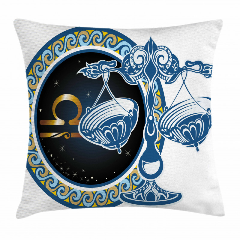 Libra Sign Astrological Pillow Cover