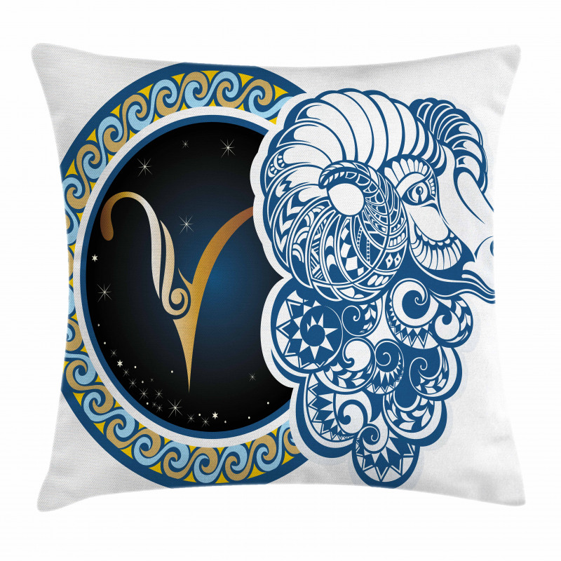 Astrology Aries Sign Pillow Cover