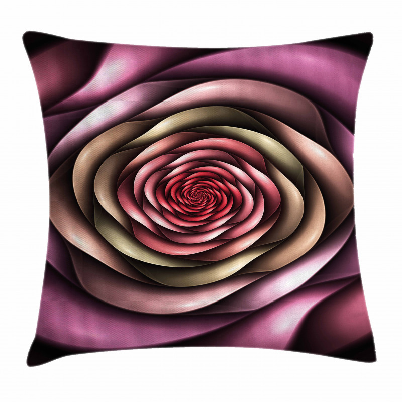 Rose Petals Modern Art Pillow Cover