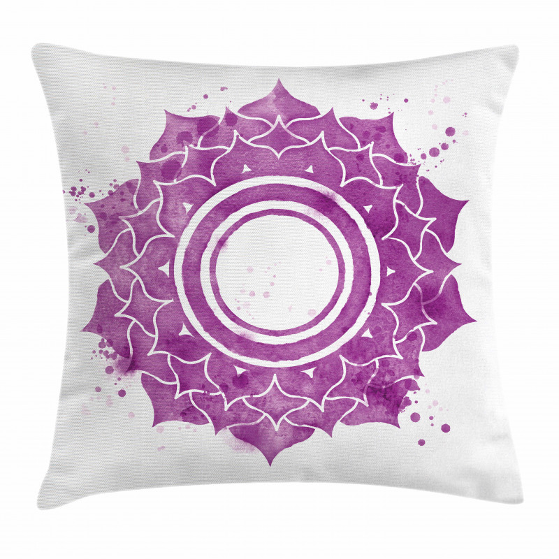 Mandala Chakra Splash Pillow Cover